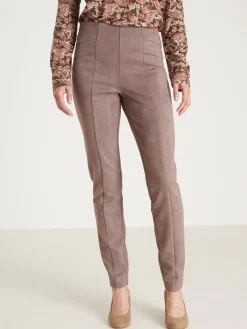 Legging en maille suédine