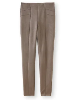 Legging en maille suédine