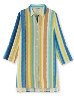 Long chemisier tunique fluide