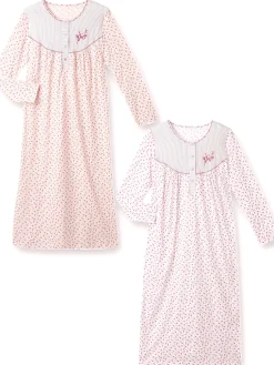 Lot 2 chemises de nuit manches longues