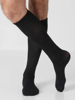 Lot 2 paires mi-bas pieds larges