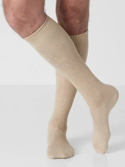 Lot 2 paires mi-bas pieds larges