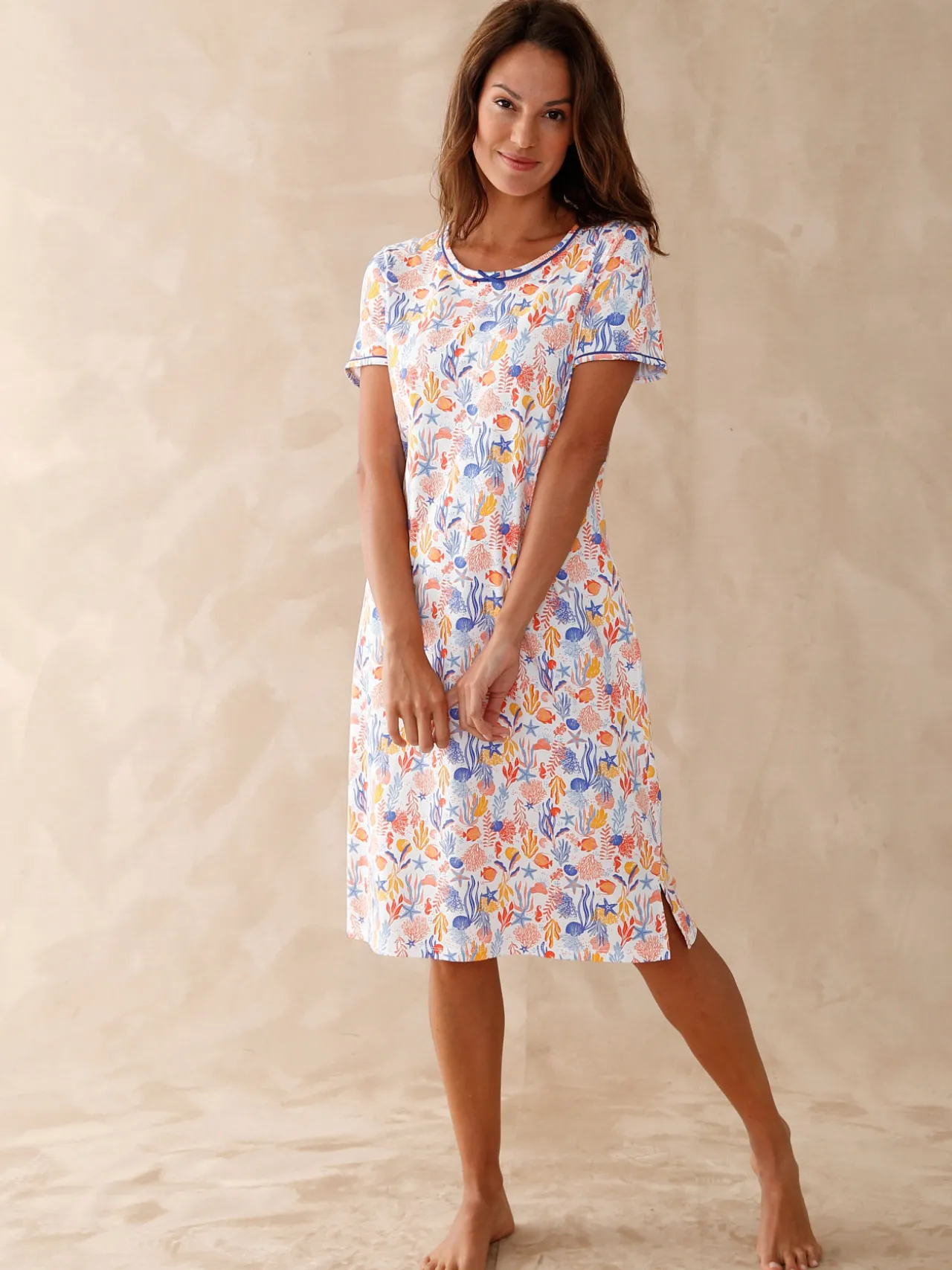 Lot de 2 chemises de nuit courtes