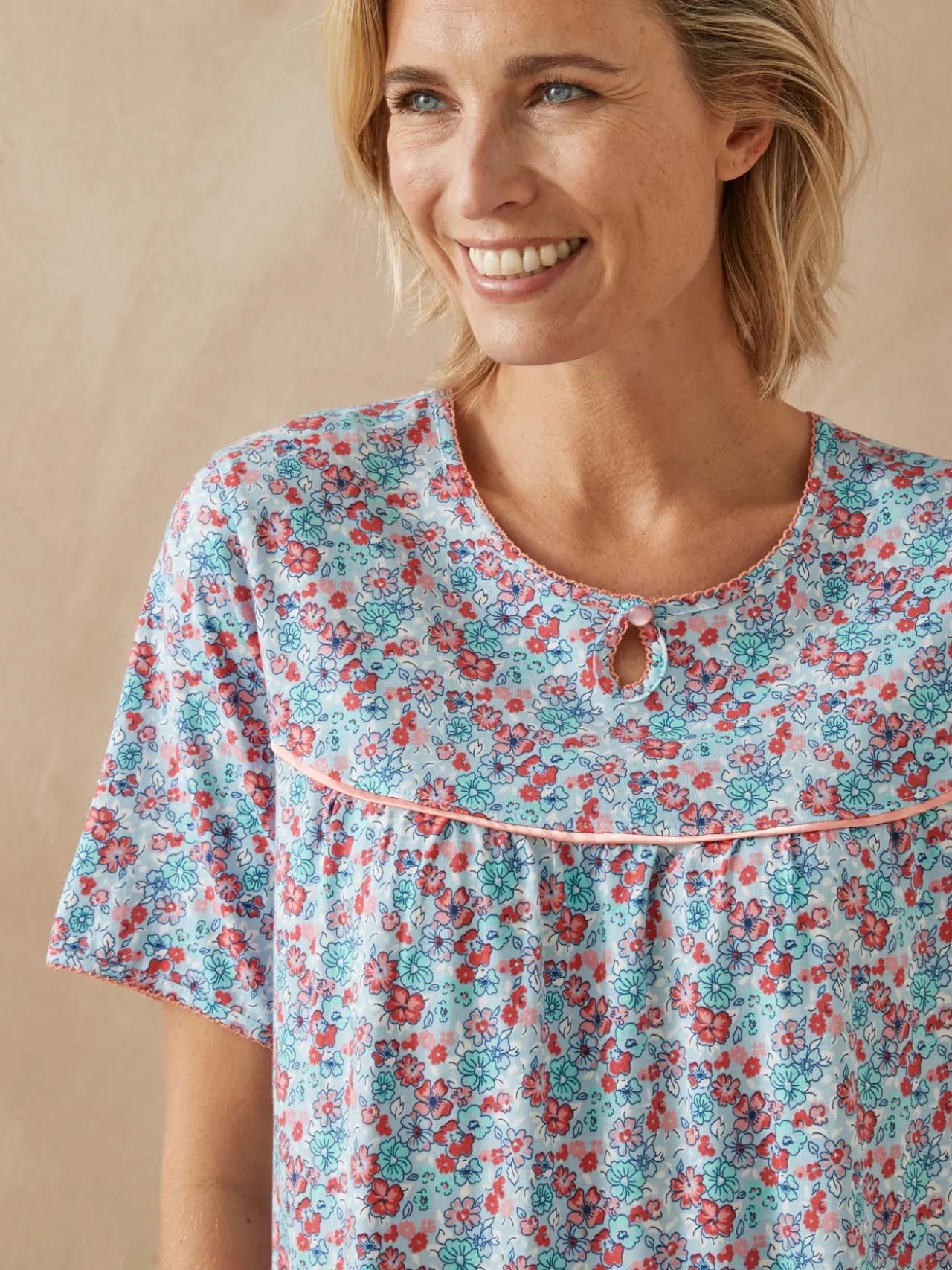 Lot de 2 chemises de nuit longues