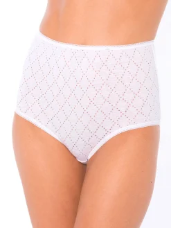 Lot de 5 culottes maille jacquard coton