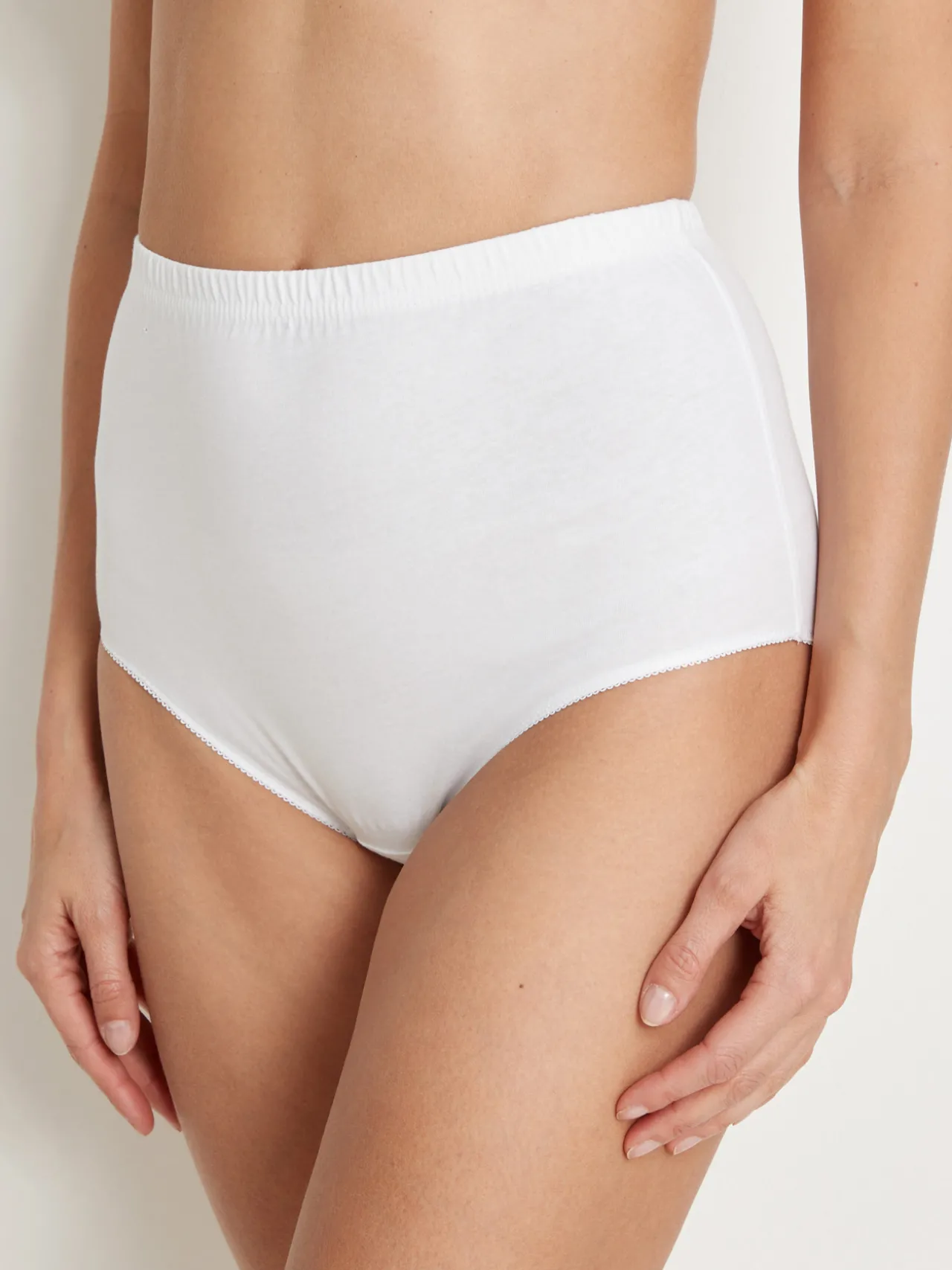 Lot de 6 culottes maxi pur coton peigné