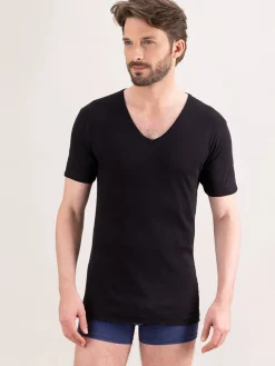 Lot de 2 maillots col V manches courtes