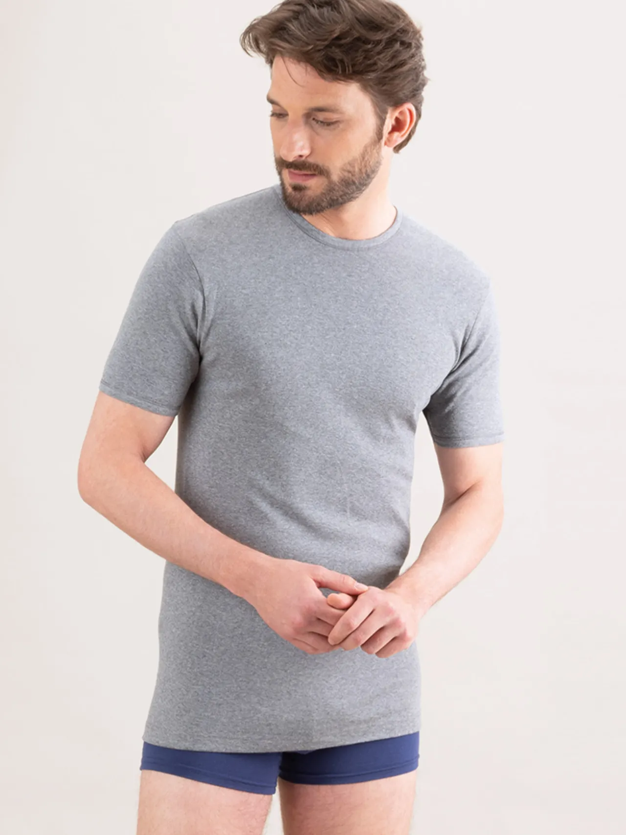 Lot de 2 maillots de corps col rond