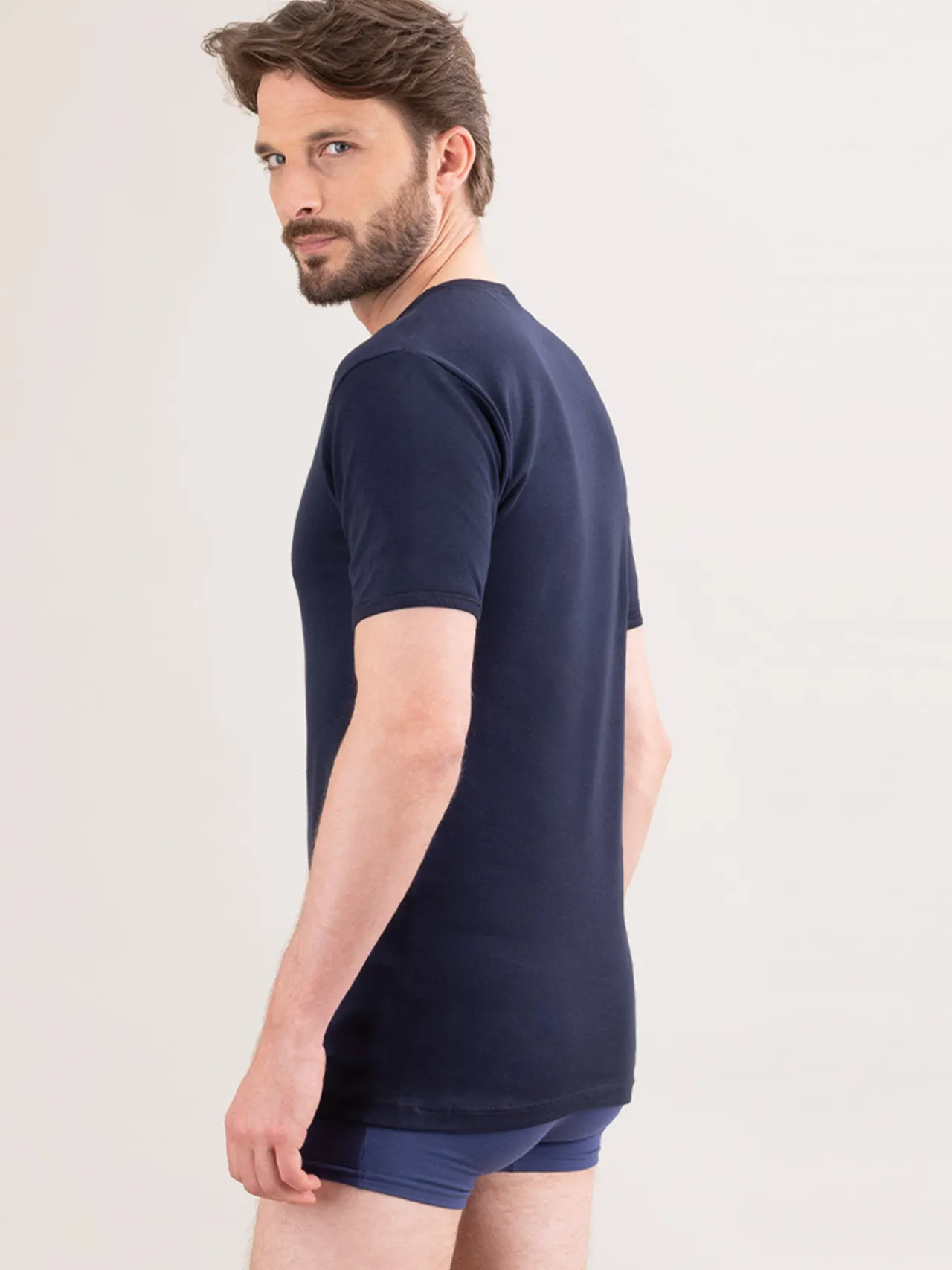 Lot de 2 maillots de corps col rond