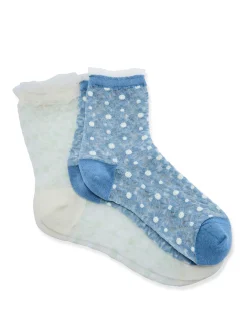 Lot de 2 paires de mi-chaussettes.