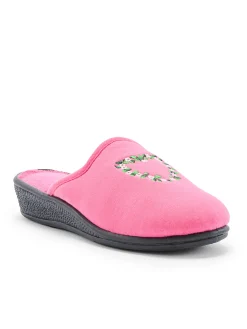 Lot de 2 paires de mules brodées