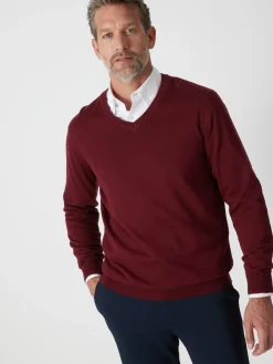 Lot de 2 pulls col V