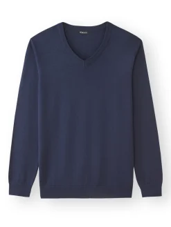 Lot de 2 pulls col V