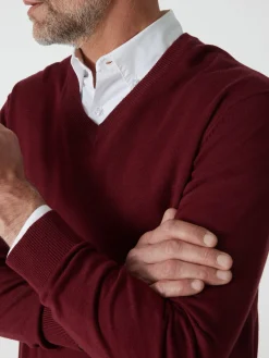 Lot de 2 pulls col V