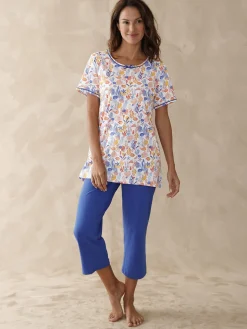 Lot pyjacourt + pyjama maille pur coton