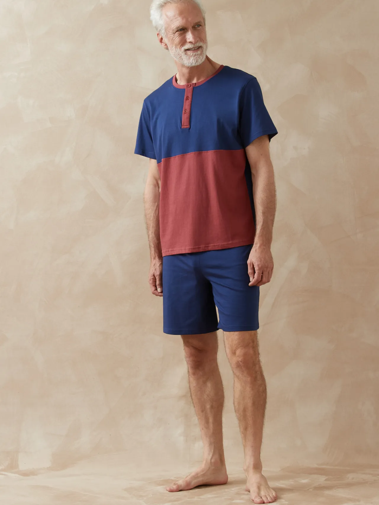 Lot pyjashort + pyjama maille pur coton