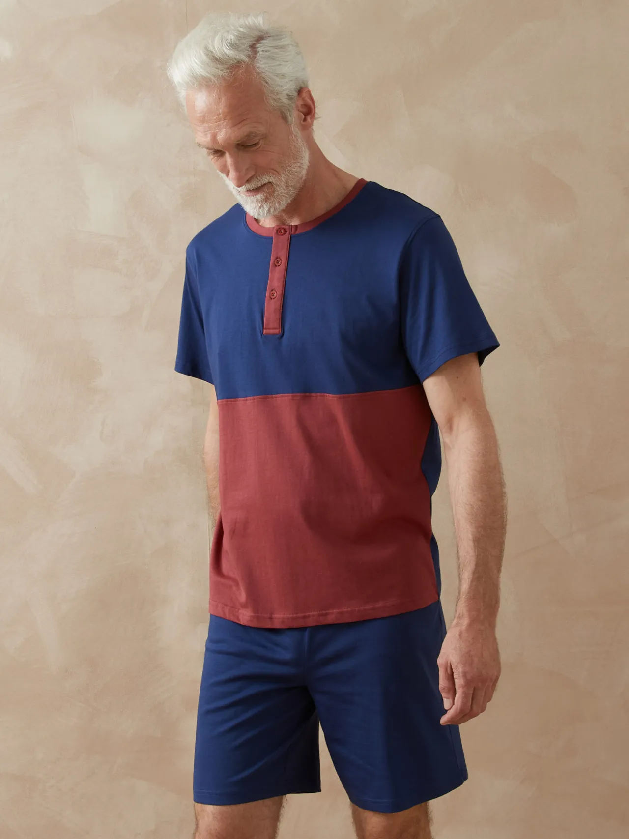 Lot pyjashort + pyjama maille pur coton