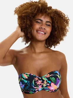 Maillot de bain bandeau à armatures