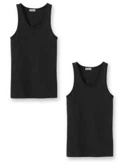 Maillots coton sans manches lot de 2