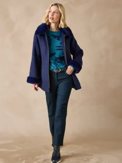 Manteau court coupe ample