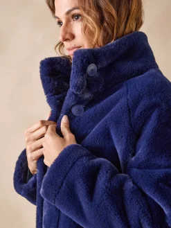 Manteau imitation fourrure