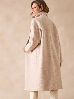 Manteau tissu bouclette