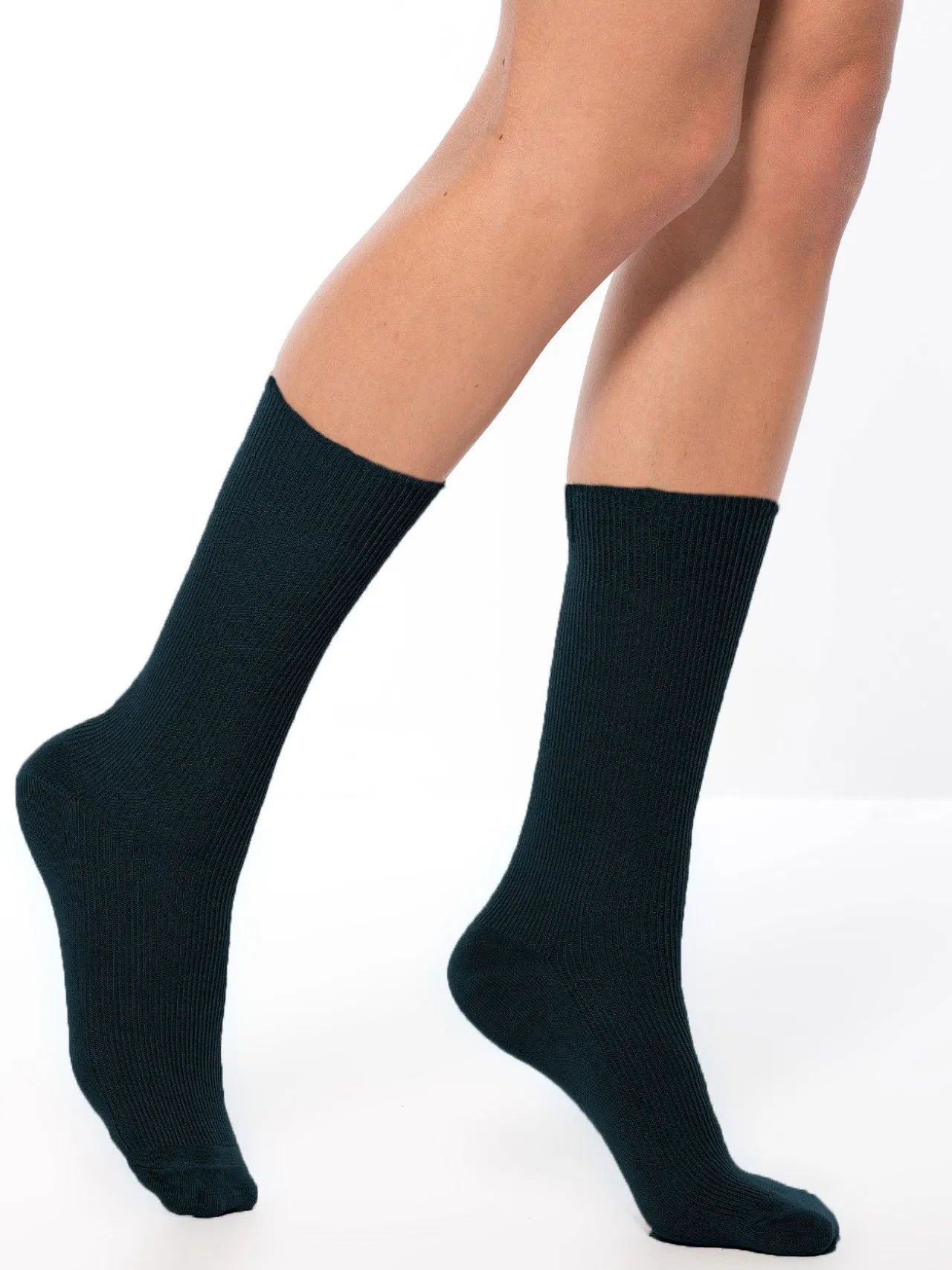 Mi-chaussettes coton lot de 2 paires