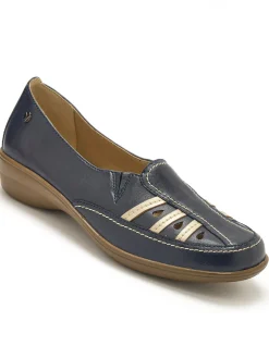 Mocassins à perforations fantaisie