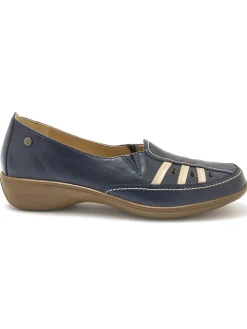 Mocassins à perforations fantaisie