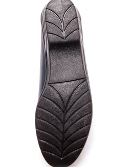 Mocassins à plateau lisse grande largeur