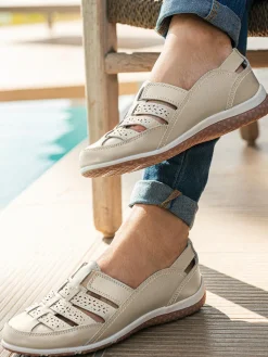 Mocassins ajourés élastiqués