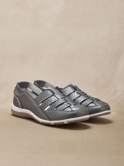 Mocassins ajourés élastiqués