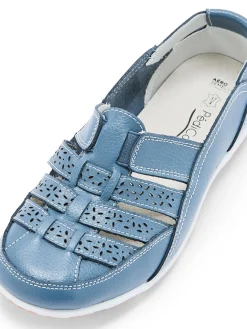 Mocassins ajourés élastiqués