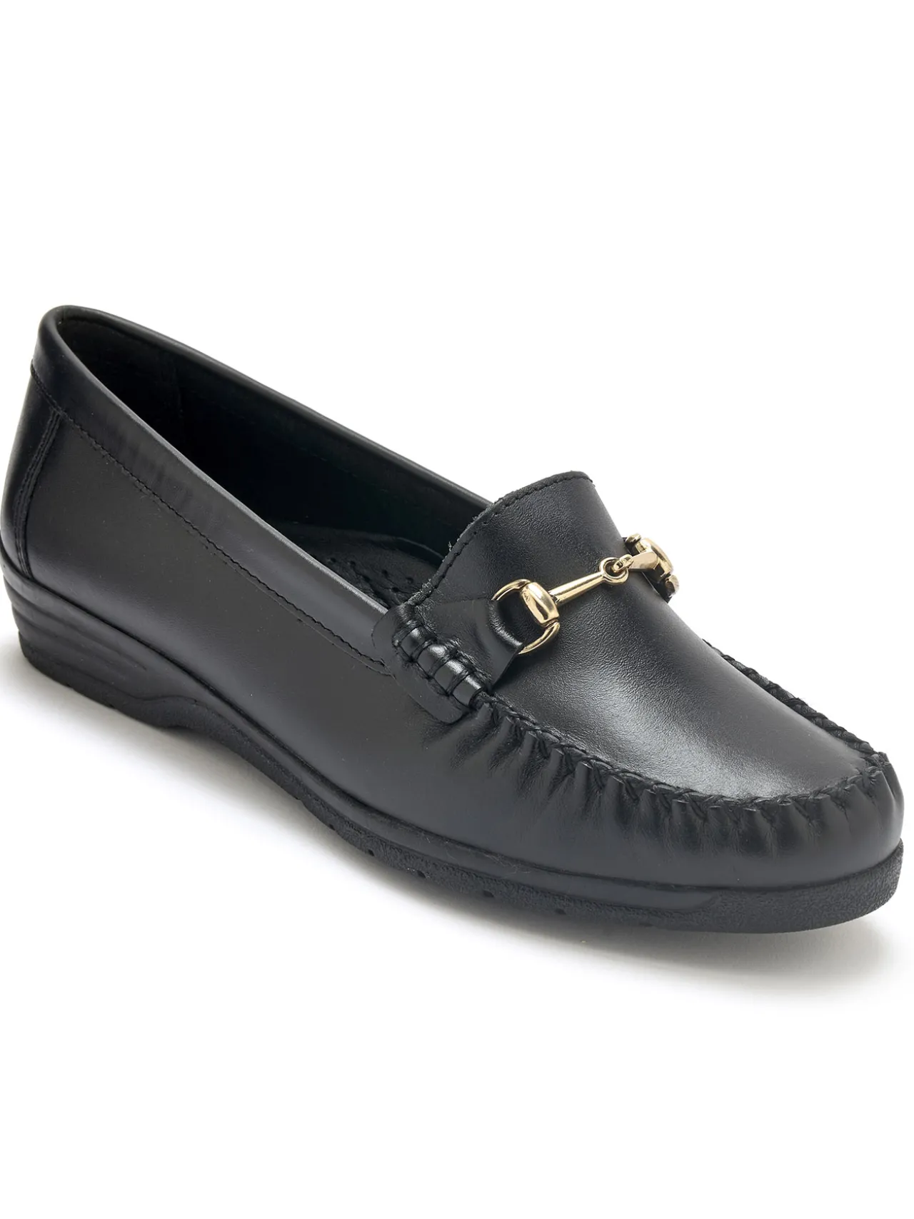 Mocassins boucle étrier grande largeur