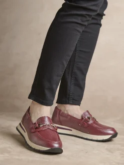 Mocassins compensées élastiqués côtés