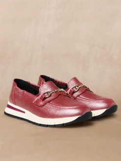 Mocassins compensées élastiqués côtés