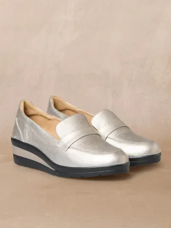 Mocassins compensés à aérosemelle