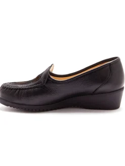 Mocassins cuir grande largeur souples