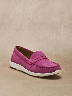 Mocassins cuir velours