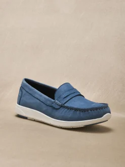 Mocassins cuir velours