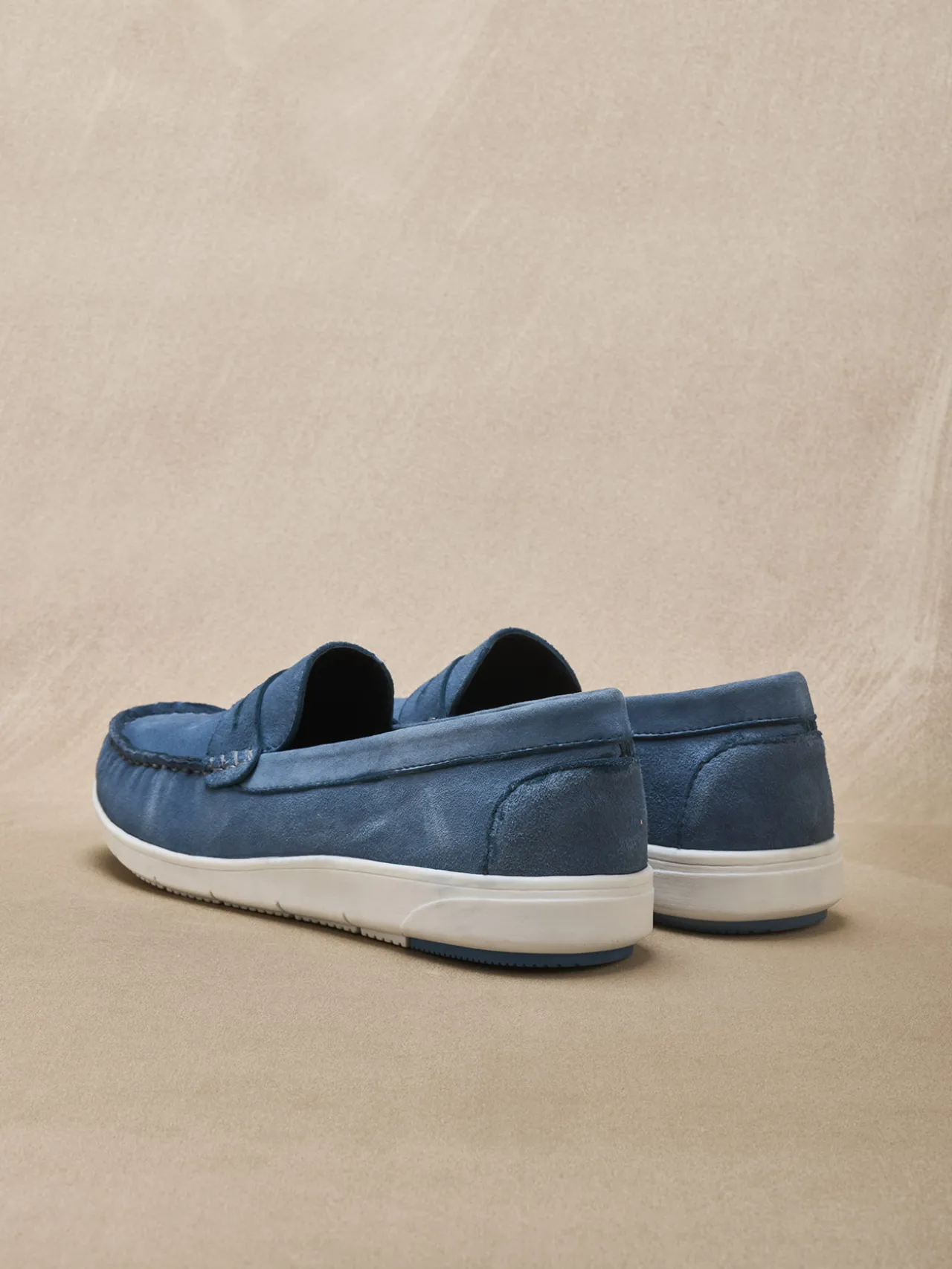 Mocassins cuir velours