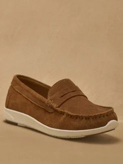 Mocassins cuir velours