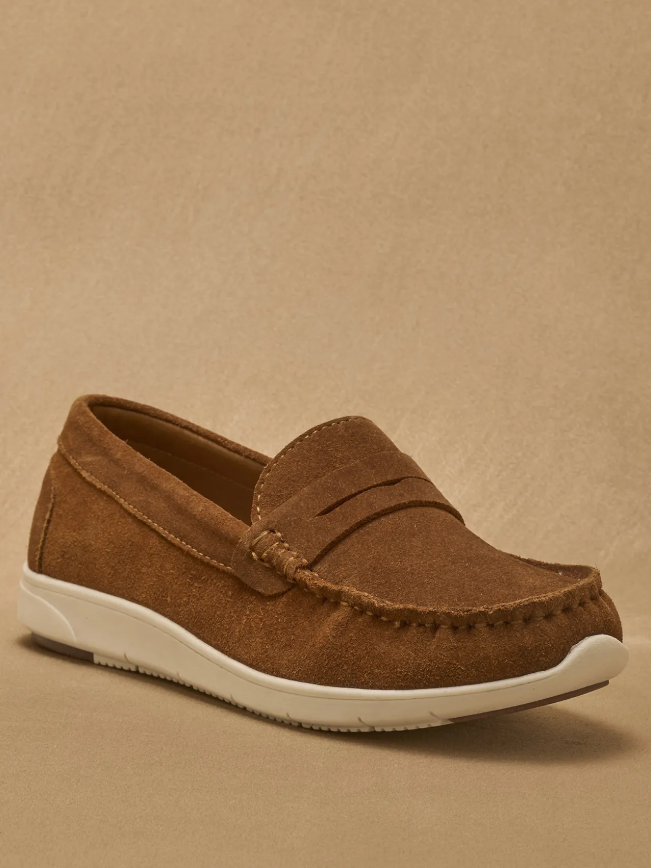 Mocassins cuir velours