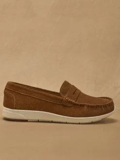 Mocassins cuir velours