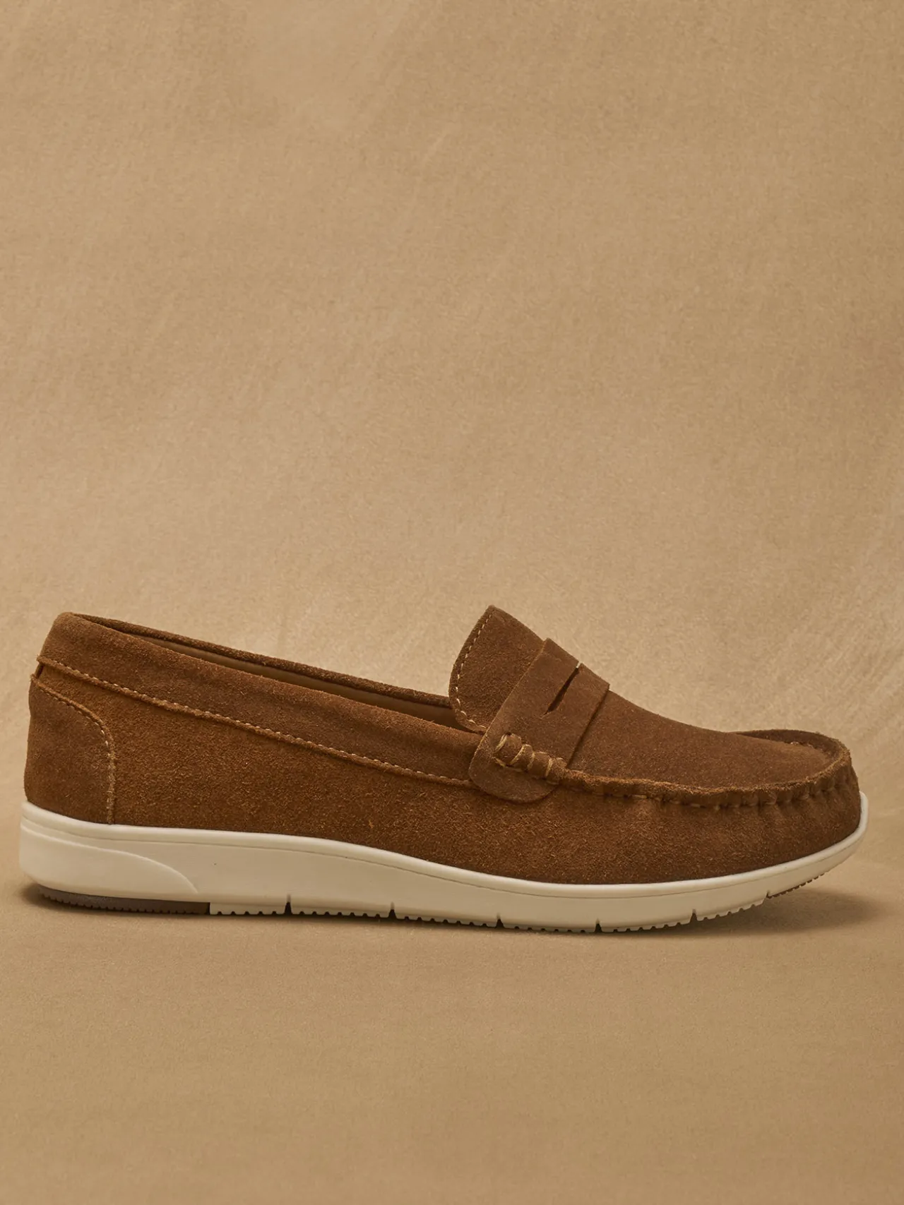 Mocassins cuir velours