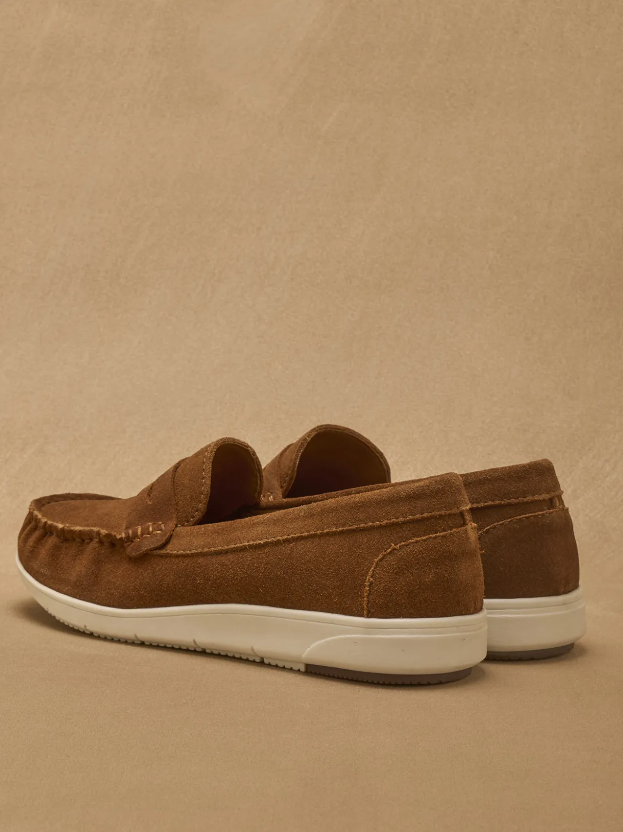 Mocassins cuir velours