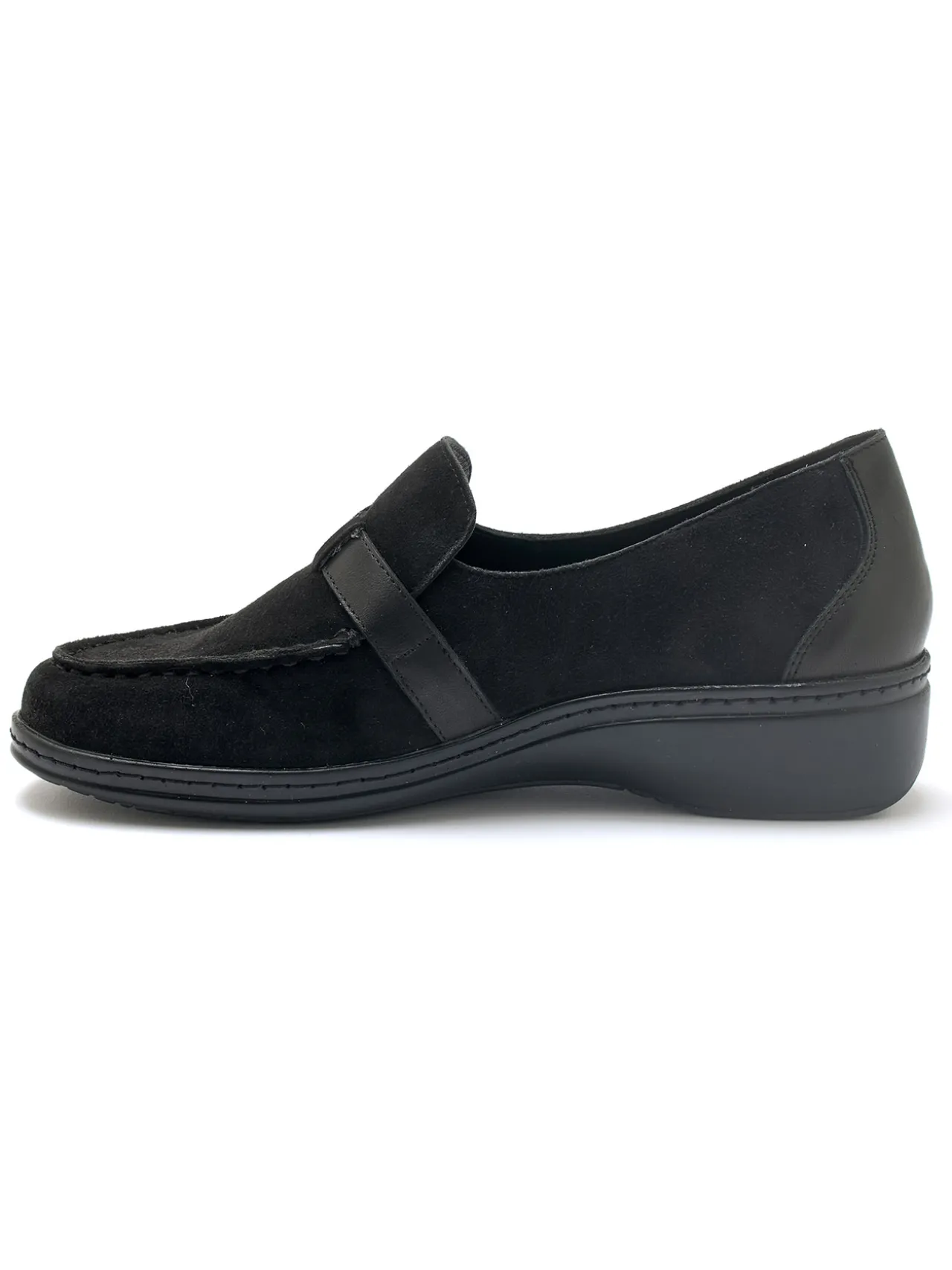 Mocassins élastiqués en cuir