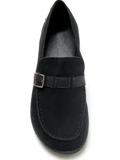 Mocassins élastiqués en cuir