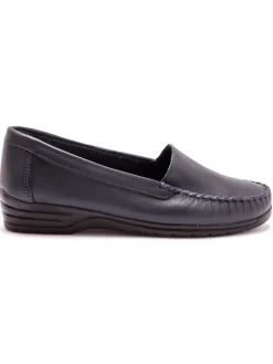 Mocassins plateau lisse largeur confort