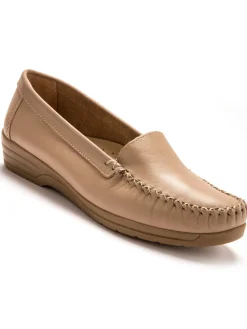 Mocassins plateau lisse largeur confort